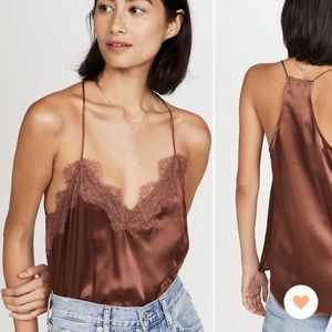 Cami NYC racer charmeuse cami